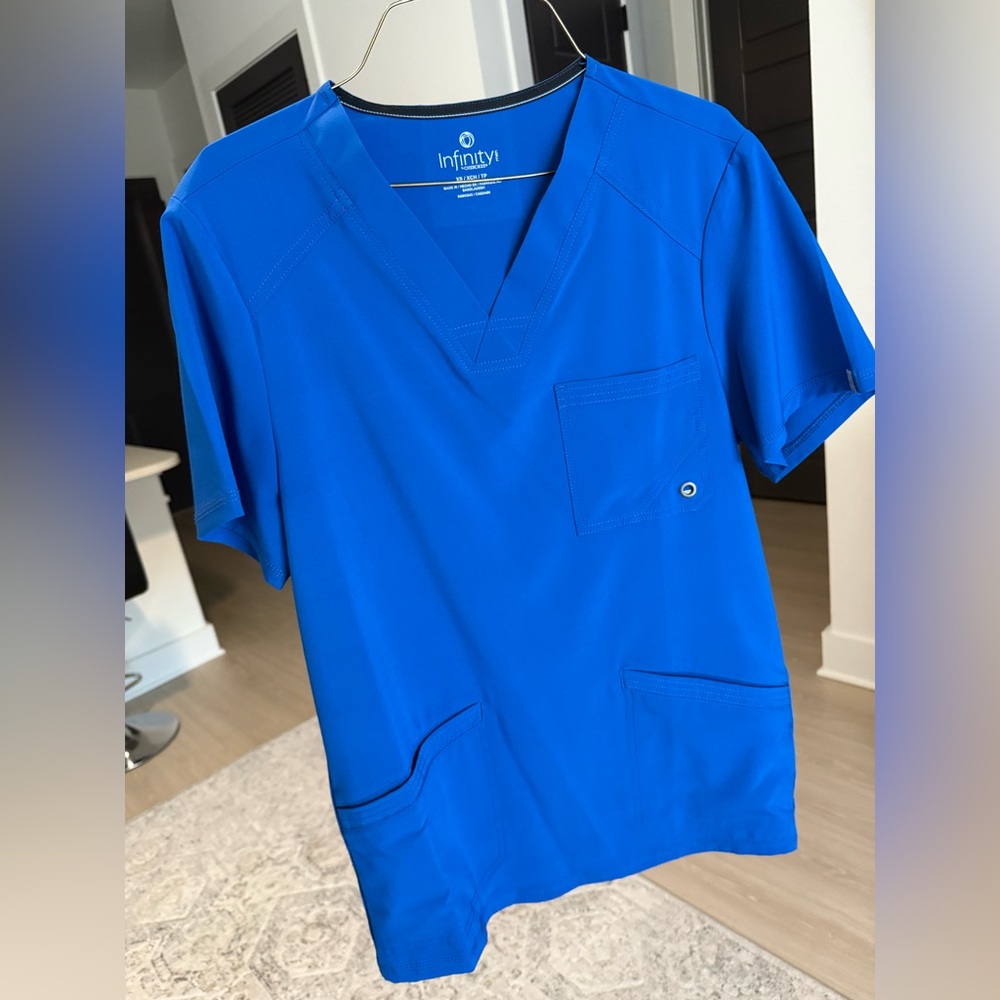 Men's Blue Scrub Set Jogger Pants